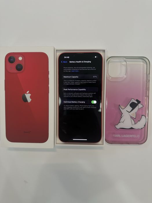 Iphone 13 BAT87% 128gb etui kabel oryginalne pudelko