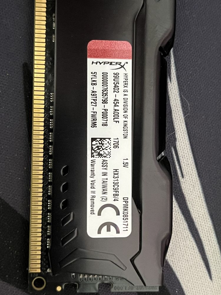 Ram hyper x 8gb ddr3 cl9 1333mhz