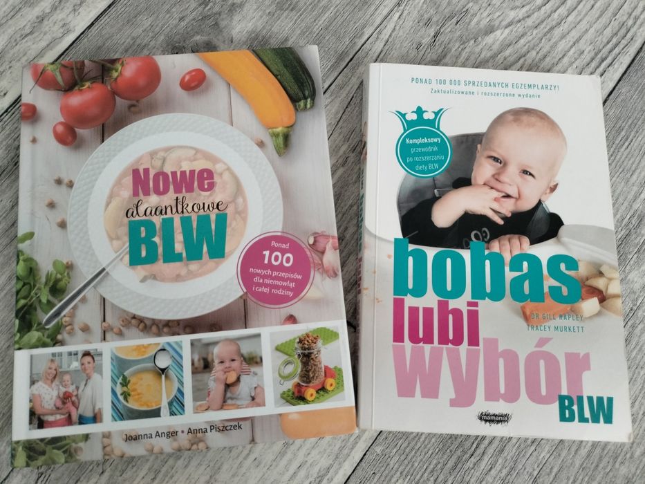Dwie książki BLW nowe alaantkowe blw i bobas lubi wybor
