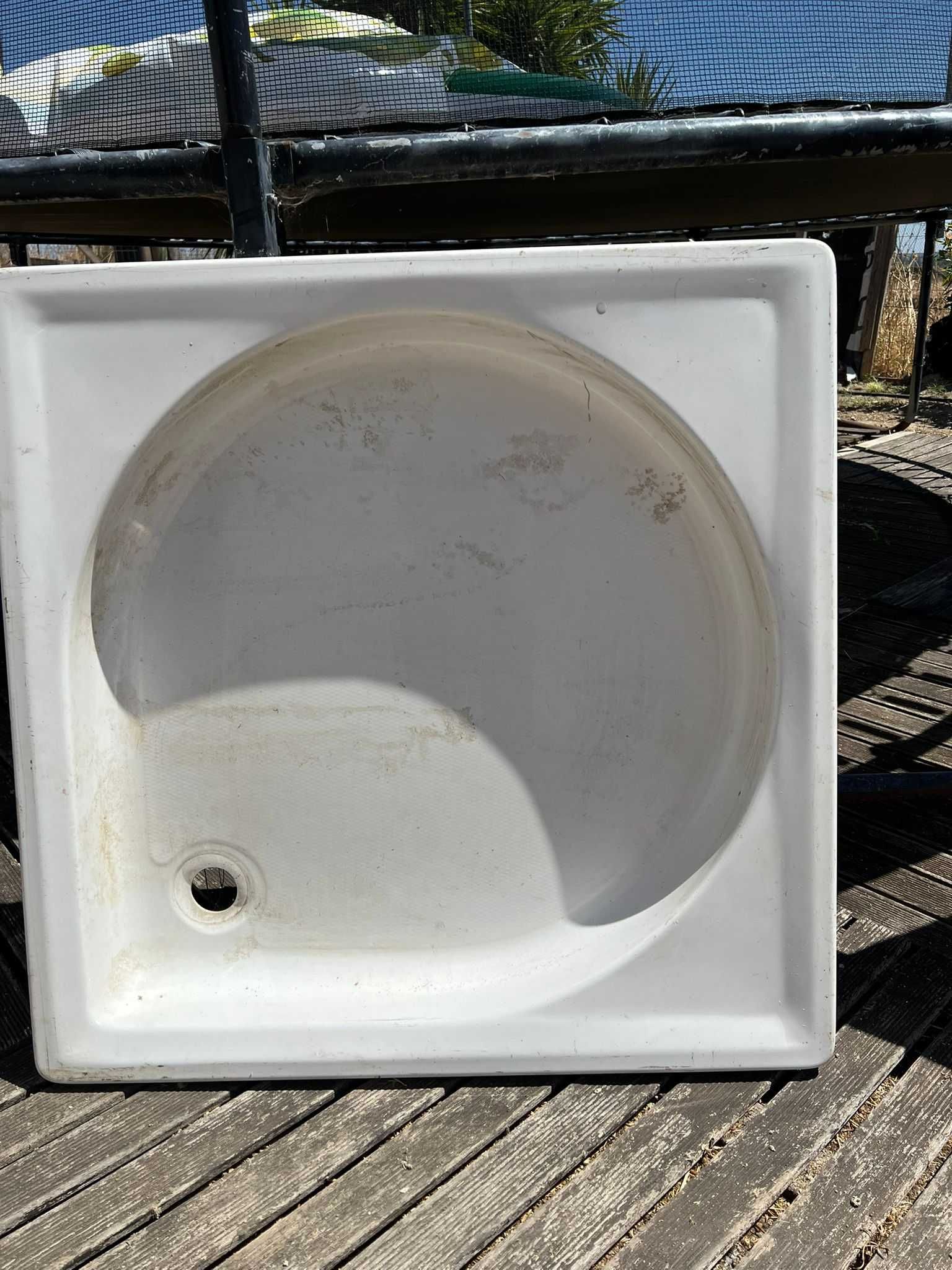 Base de Duche 120x80 Branca (com um canto partido)