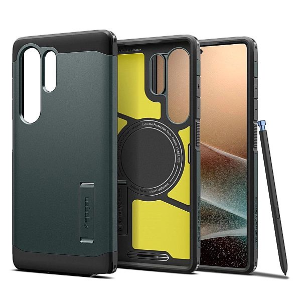 Spigen Tough Armor Magsafe Galaxy S25 Ultra Abyss Green