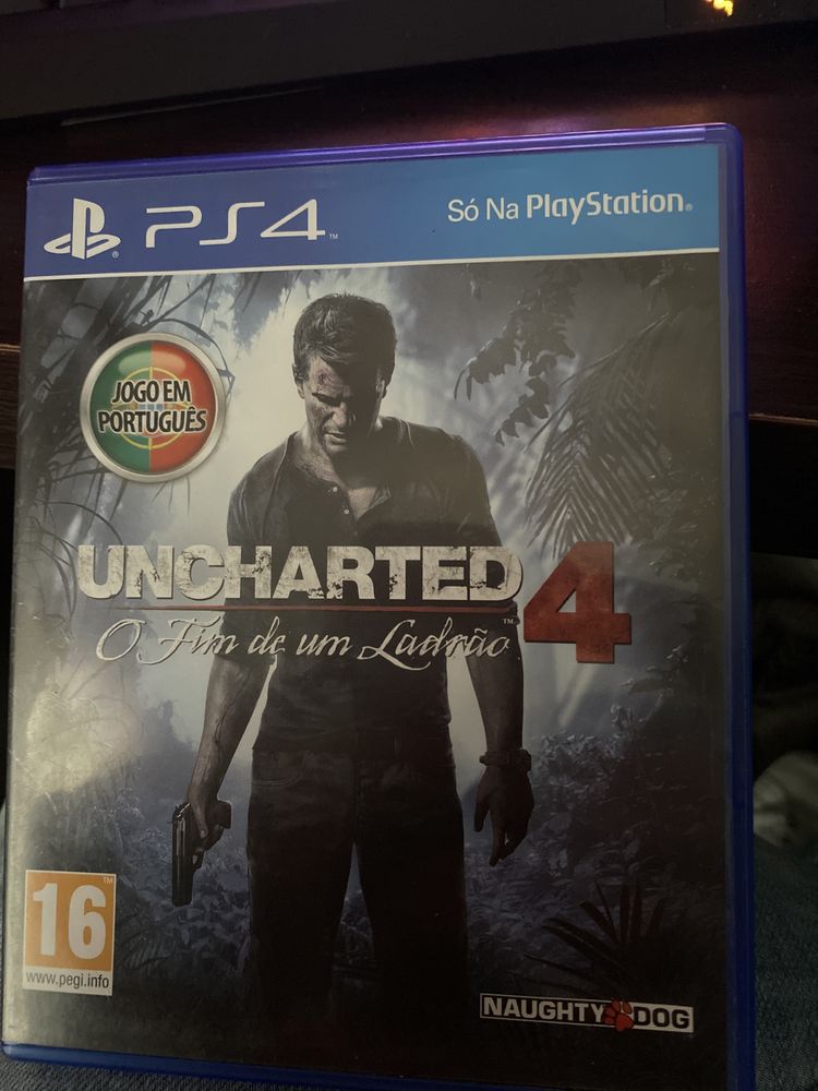 Uncharted 4 ps4, jogo em português