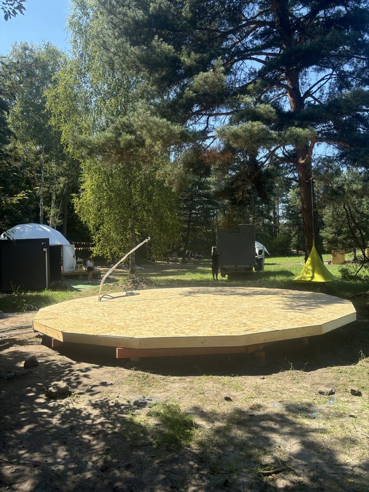 Glamping ciepla podłoga 7m mozliwe 6m, 8m