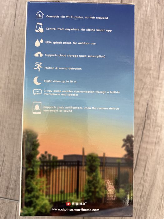 Alpina - Inteligentna kamera IP Wi-Fi FullHD