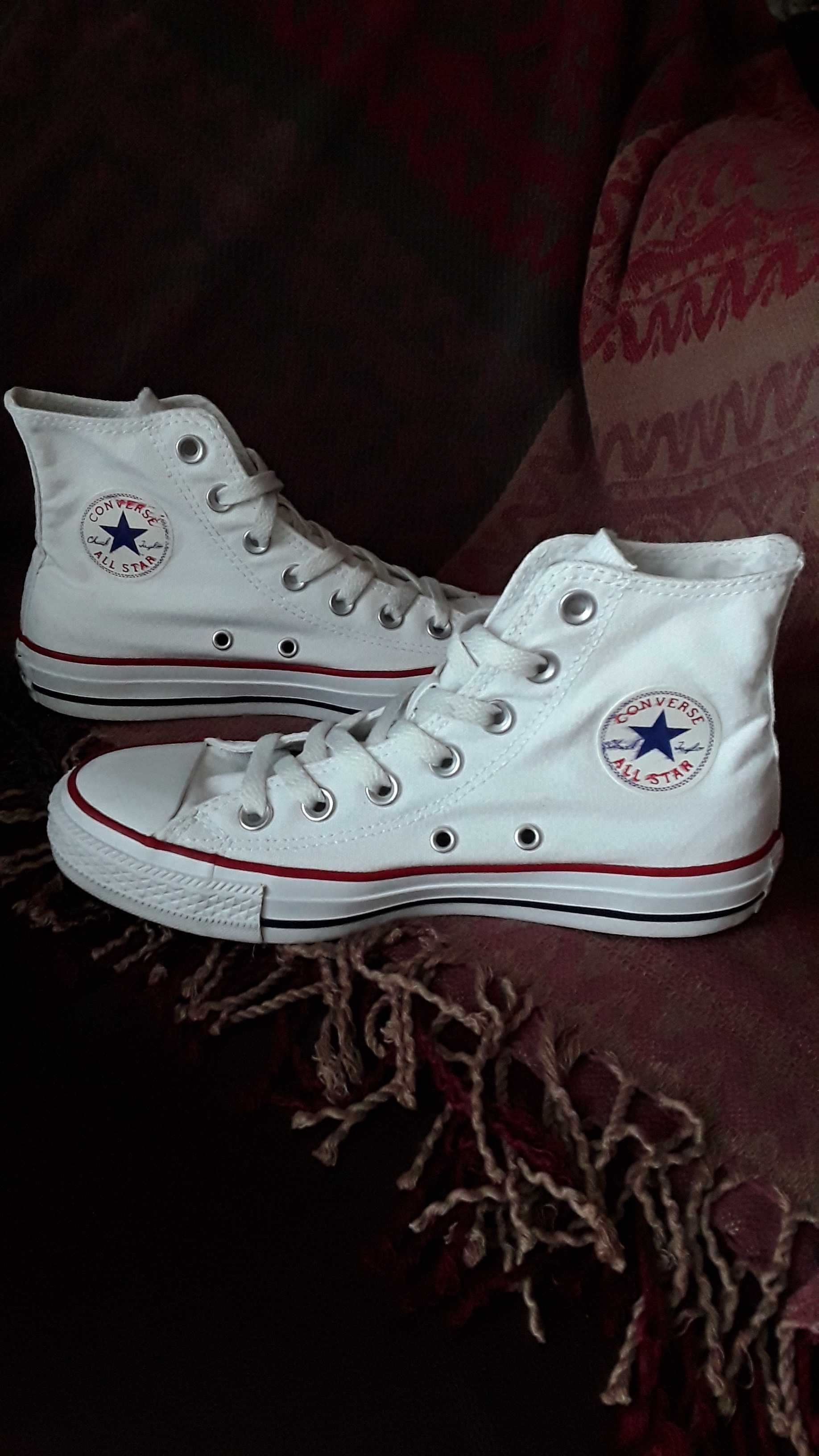 Trampki Converse biale rozm.36.5