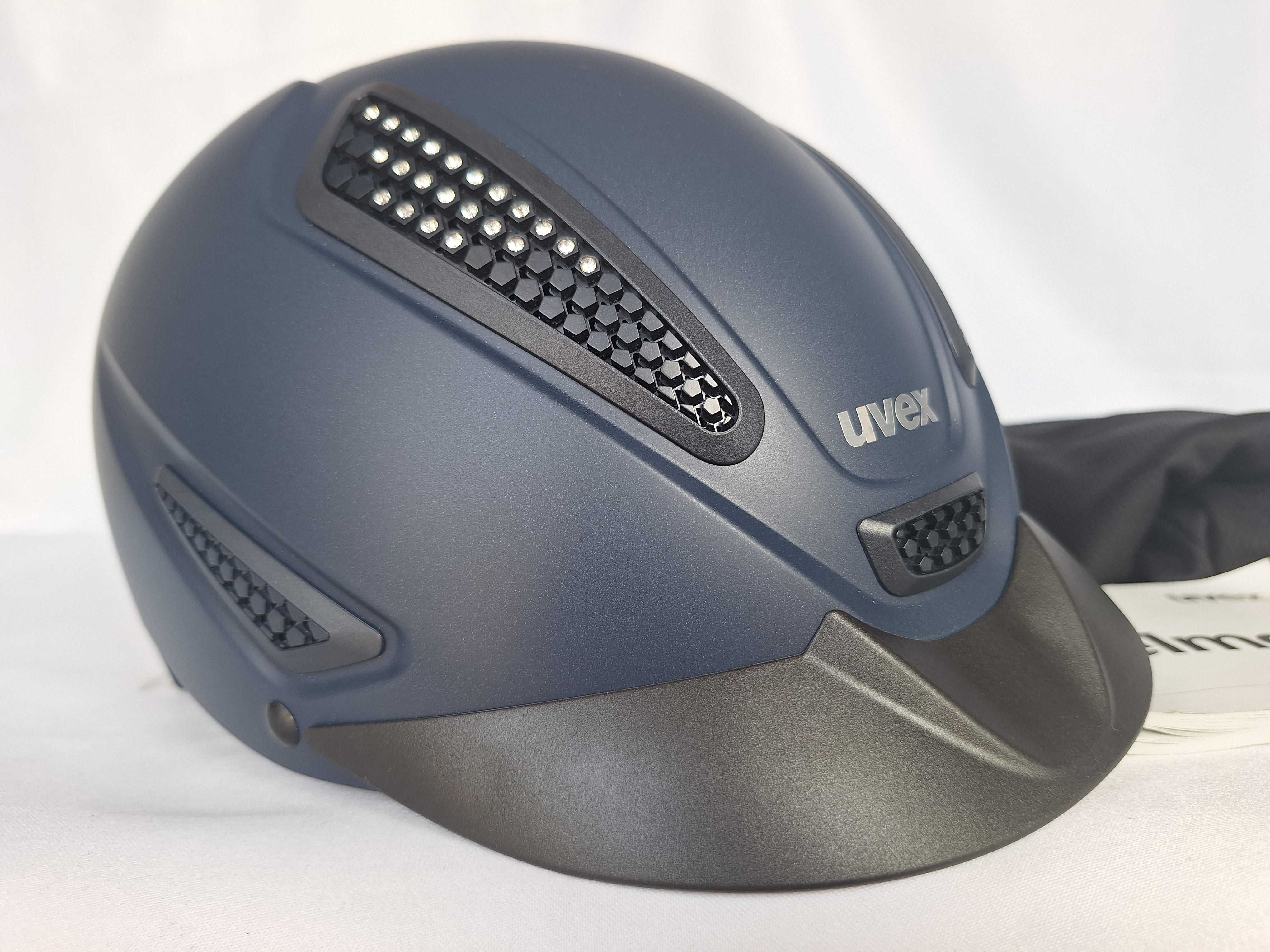 Kask jeździecki toczek Uvex Perfexxion II Glamour Blue XS-S 54-55cm
