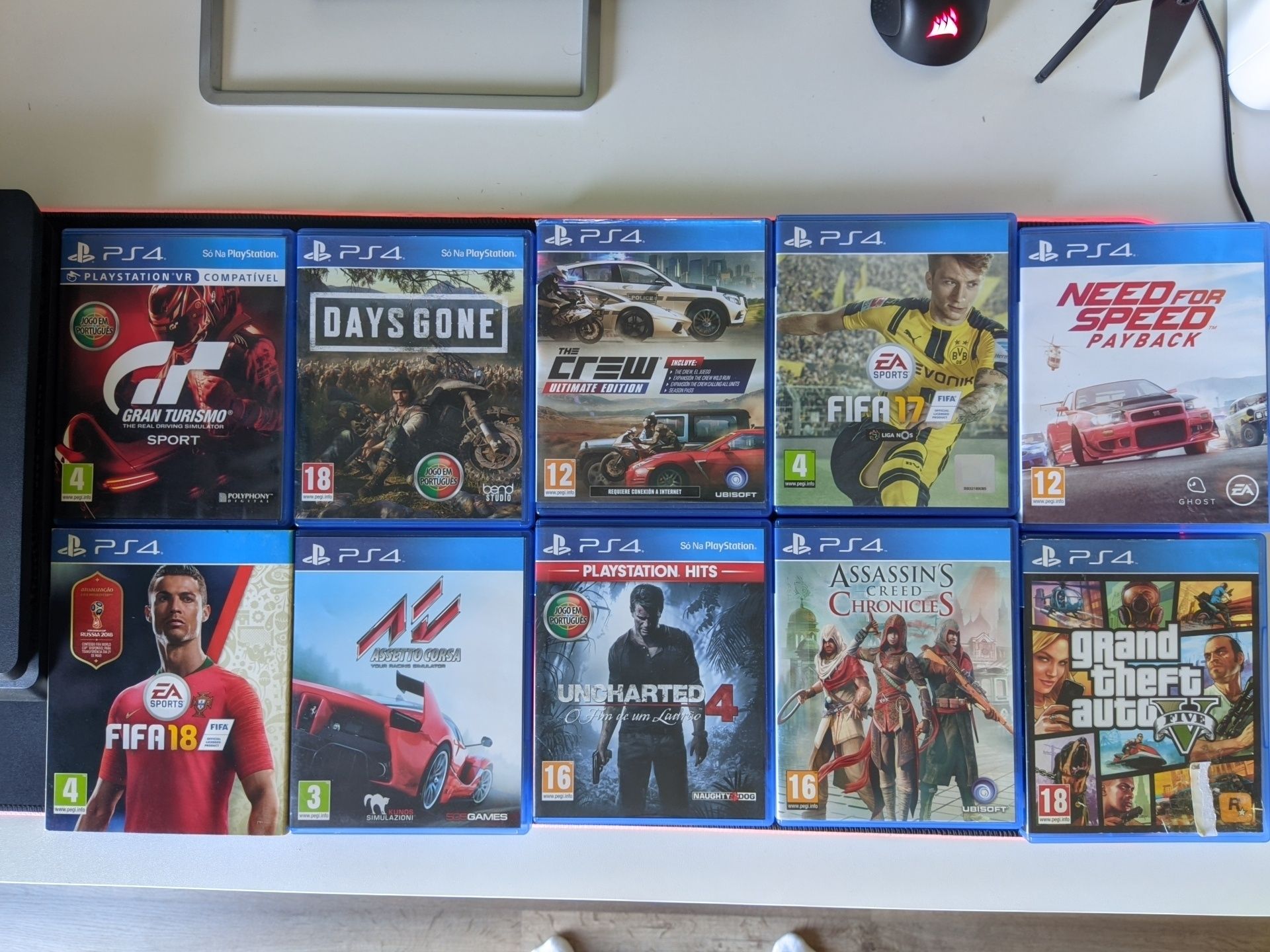 Vendo jogos ps4 como novos