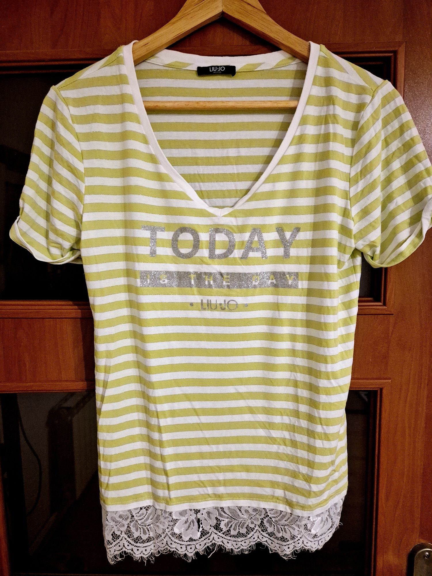 T- shirt bluzka Liu Jo rozmiar S limonkowa