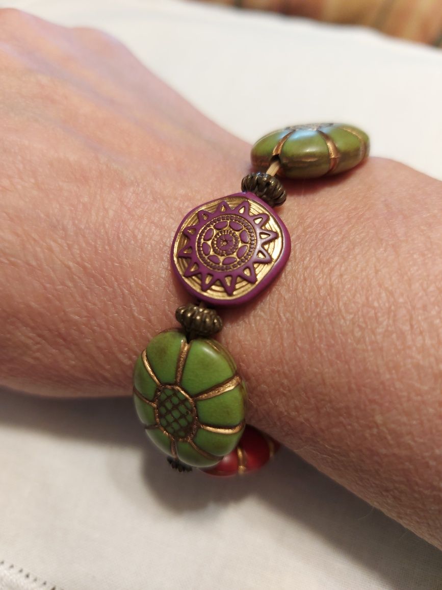 Pulseira Ajustável, motivos orientais.