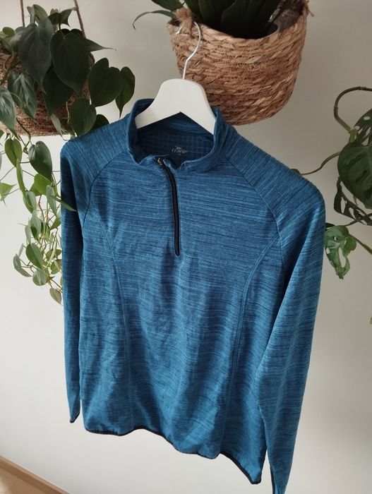 Męska, uniseks bluzka sportowa, z krótkim suwakiem, ocieplana r. M Cra