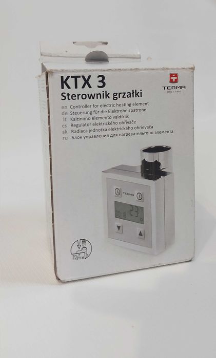 Терморегулятор з кабелем спіральним KTX3U K905U Black Terma