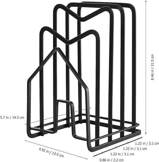 Stojak na deski do krojenia, uchwyt na pokrywkę garnka organizer