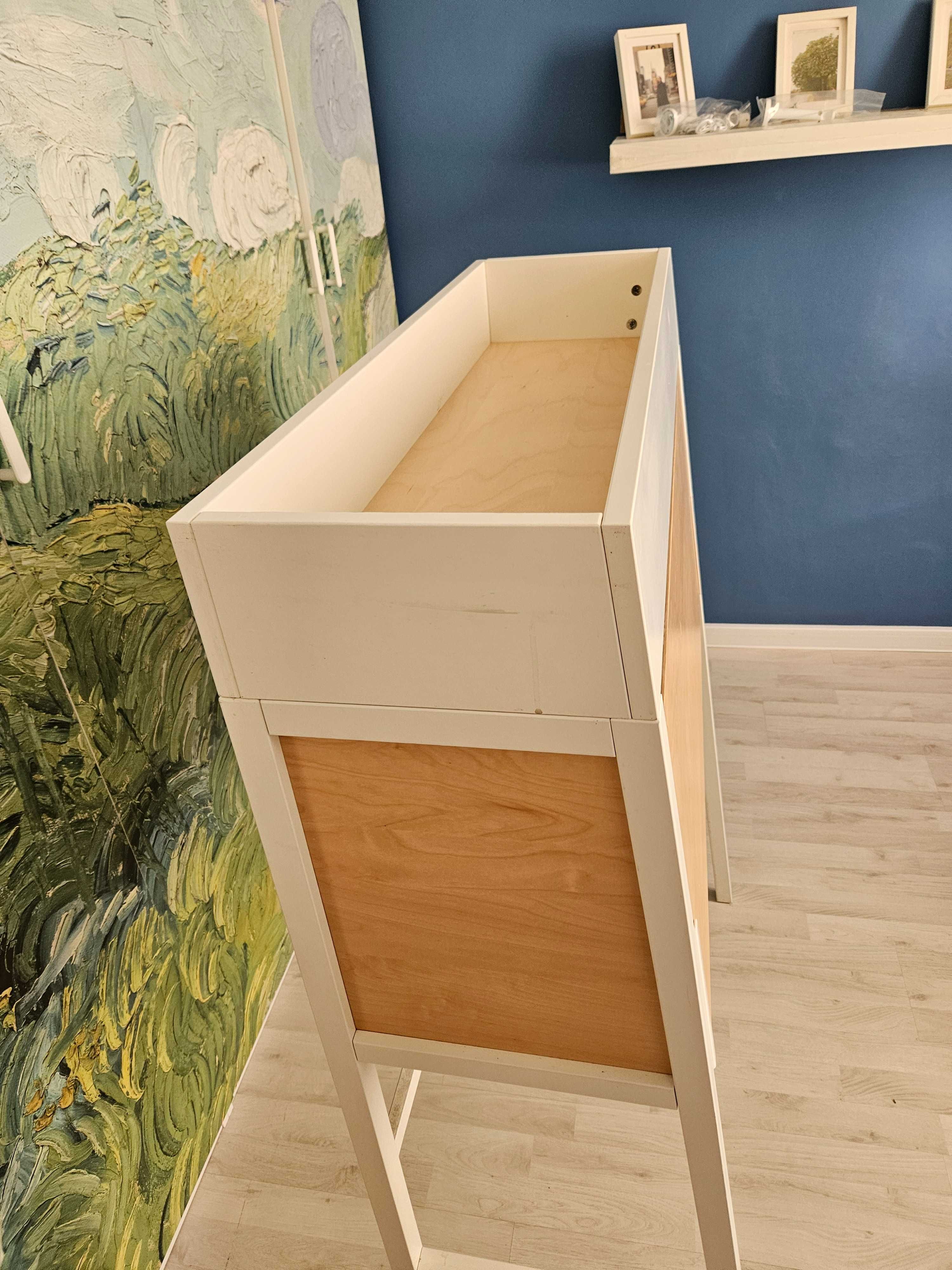 Ikea biurko sekretarzyk toaletka fornir brzozowy