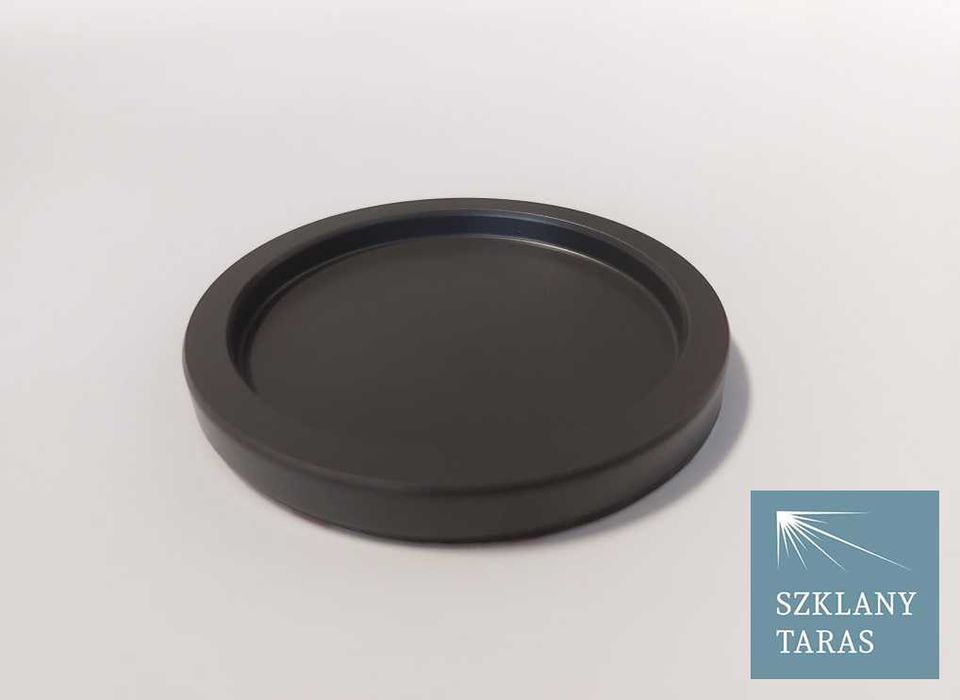 Uchwyt do drzwi szklanych przesuwnych stal nierdzewna ANTRACYT 2 szt.