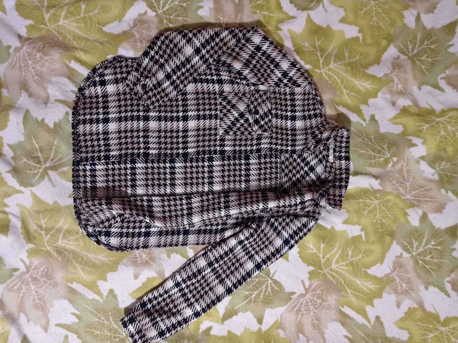 44р рубашка в клетку теплая идеальное состояние