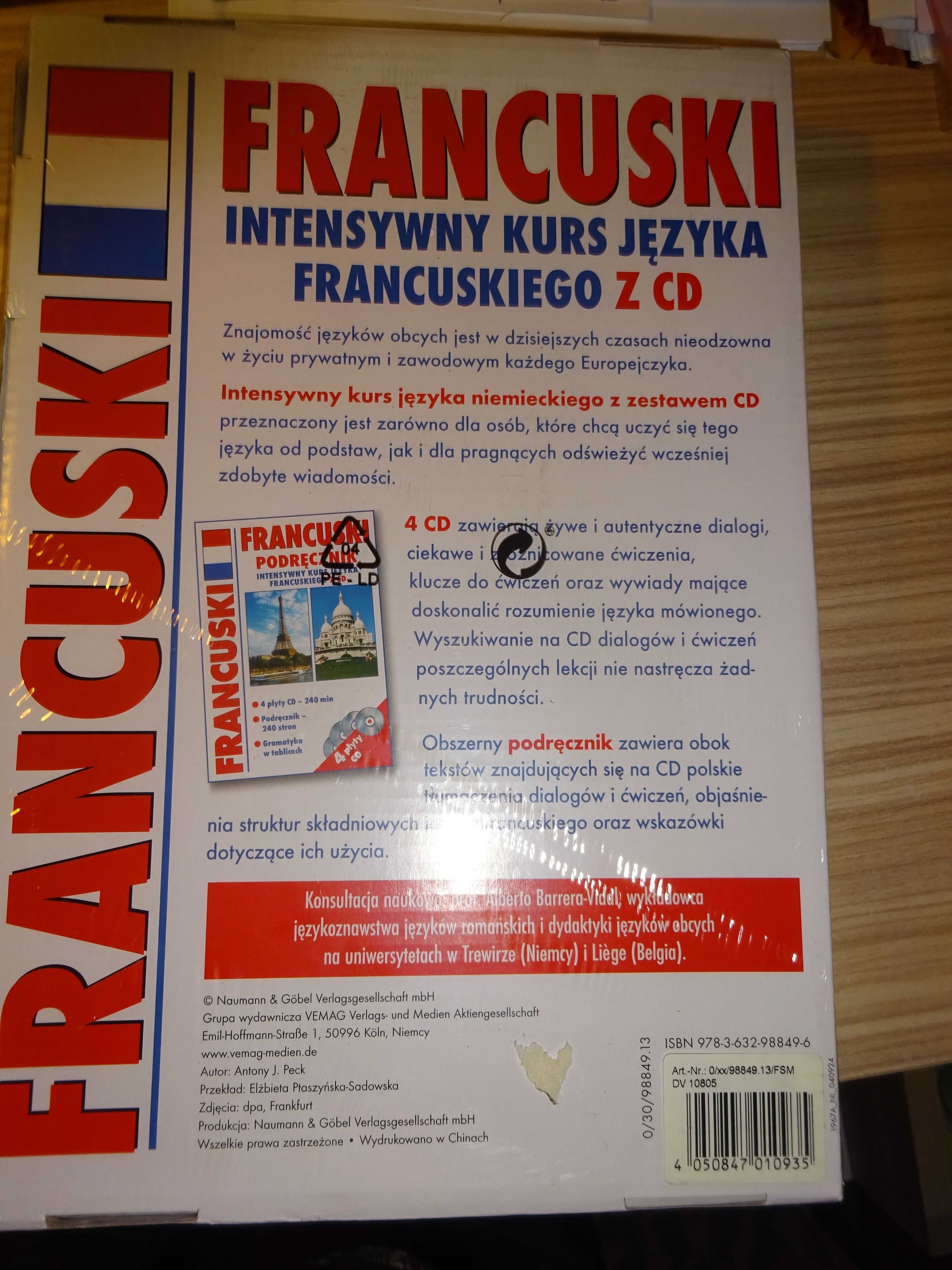 Francuski intensywny kurs  z CD