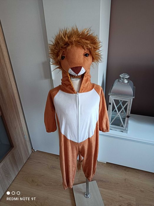NOWY strój karnawałowy LEW LWA SIMBA przebranie kostium 86/92 (366)