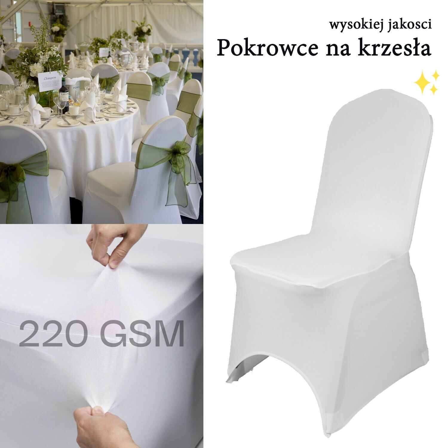 Pokrowce na krzesła 4zł