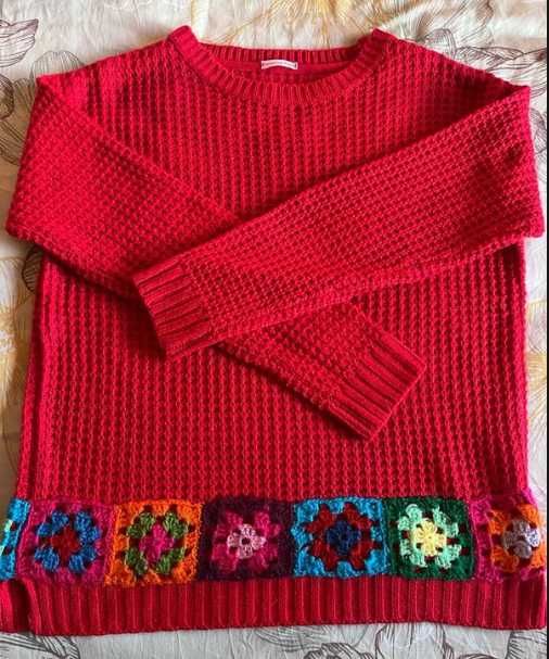 Camisola em crochê