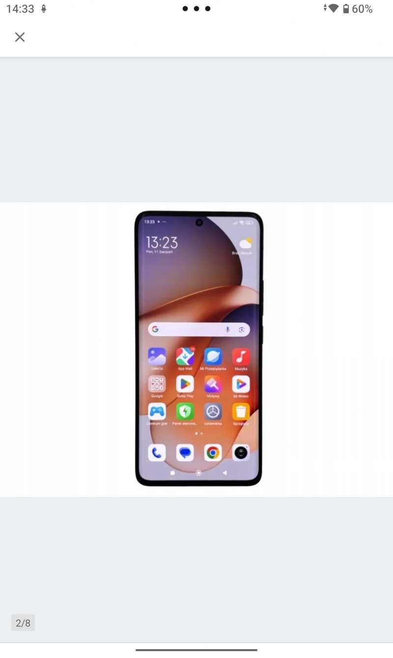 ELEGANCKI REDMI NOTE 13pro 5G. Pamięć 8|256gb