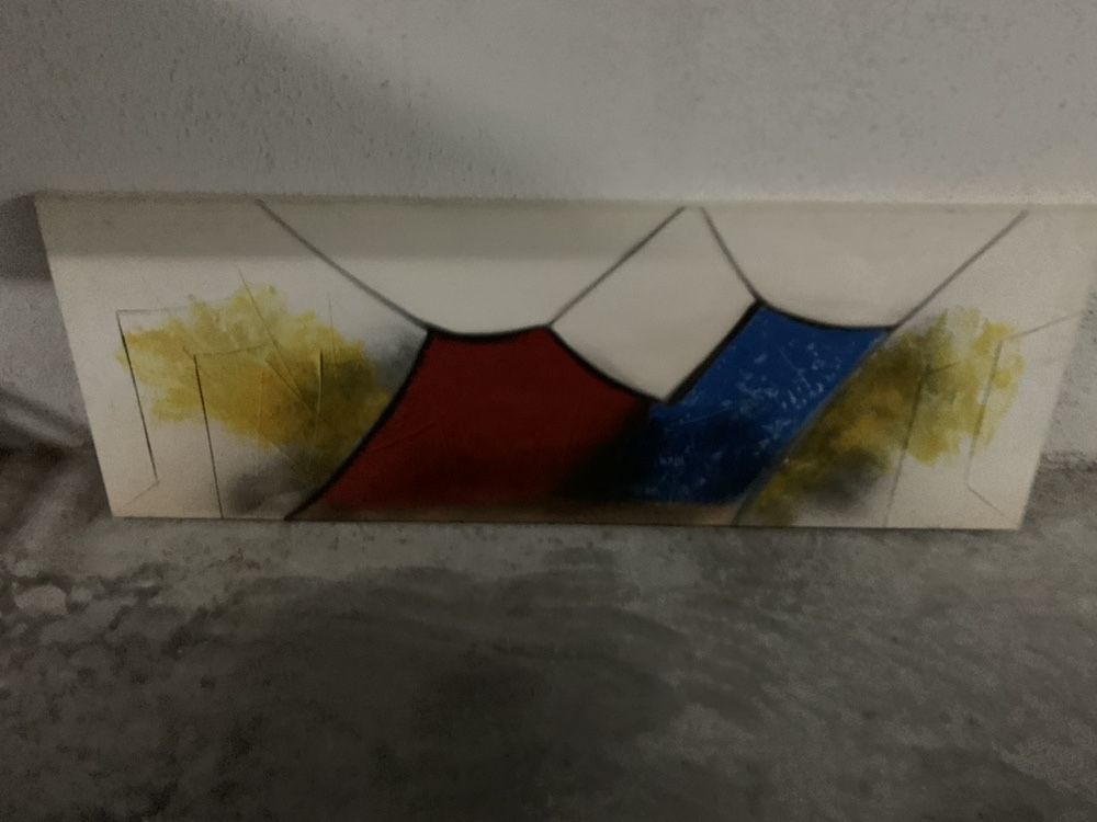 Pintura abstrata autor brasileiro Rio de Janeiro