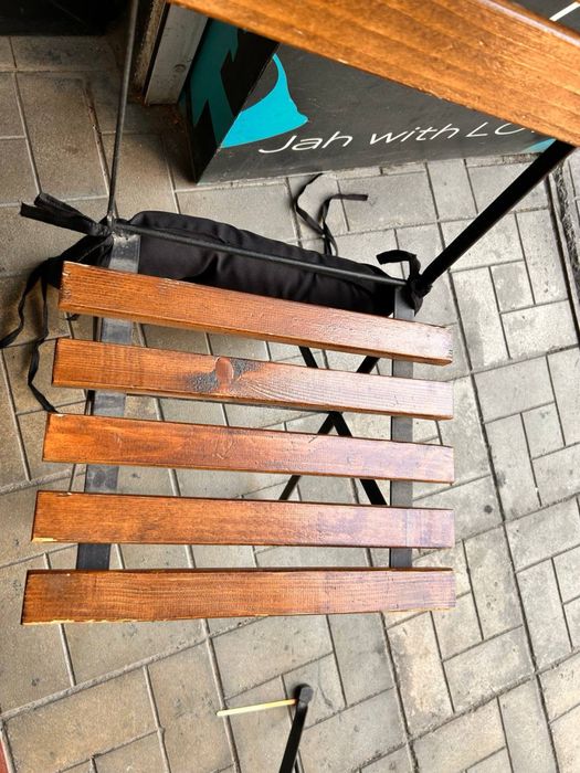 Стільці вуличні літня тераса метал/дерево