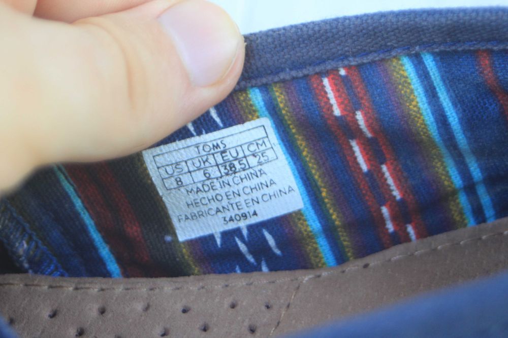 Эспадрильи Toms Аргентина 38,5р кеды слипоны мокасины