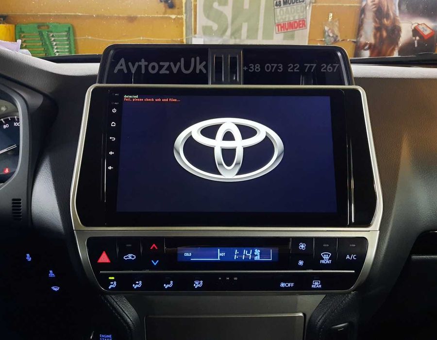 Android 14 PRADO 150 Toyota GPS 2 дин Тойота Прадо CarPlay Магнитола
