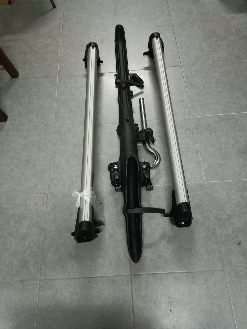 (AUDi) Barras de tejadilho + suporte para bicicleta