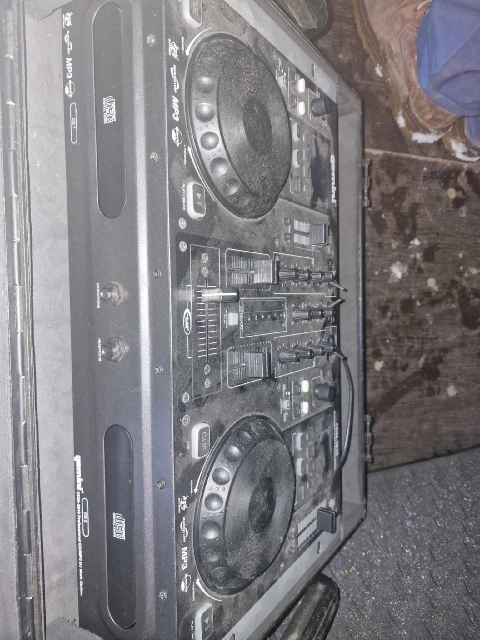 Gemini CDM-3610 Mikser Dwukanałowy Podwójny Odtwarzacz Płyt CD/MP3