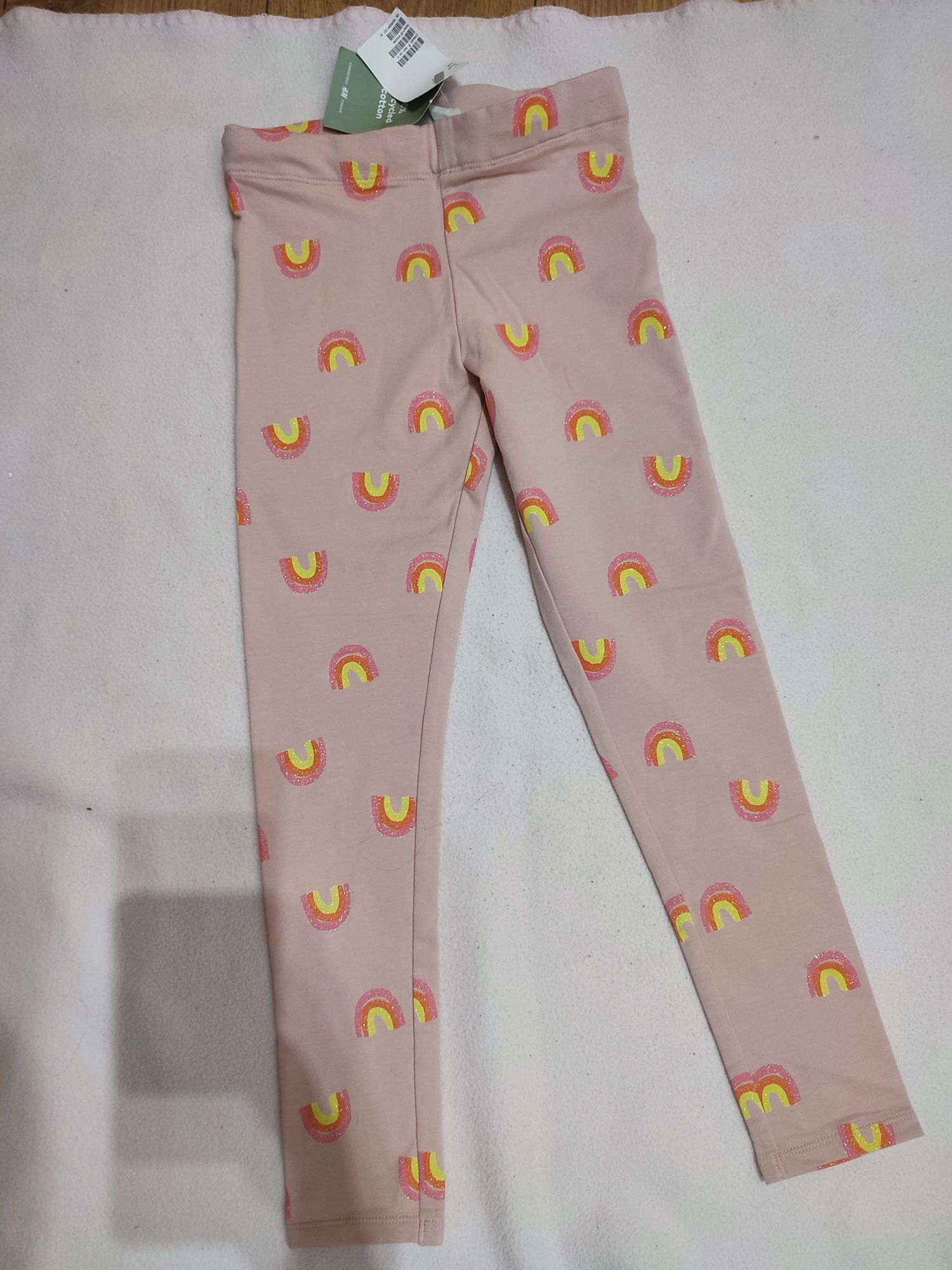 Leginsy w tęcza h&m 134