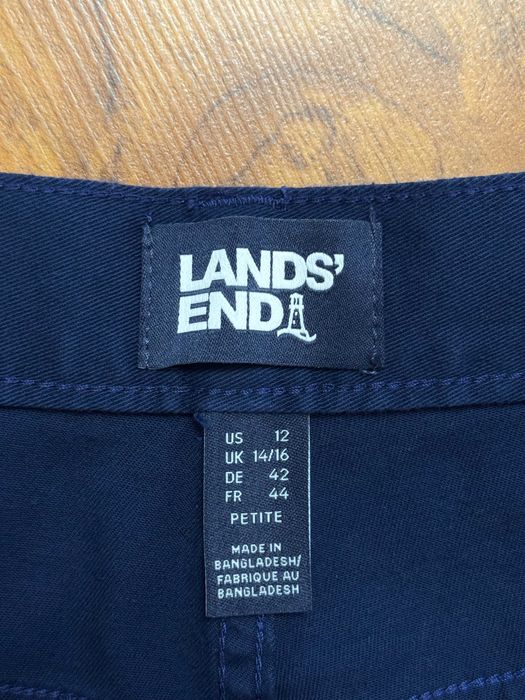 Spodnie materiałowe szerokie proste szwedy dzwony Lands End 42 XL