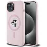 Etui Karl Lagerfeld Silicone Karl&Choupette MagSafe na iPhone 15 Plus