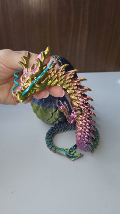 РОЗПРОДАЖ Дракон у яйці змія 3D рухливий подарунок 2025 антистрес хаме