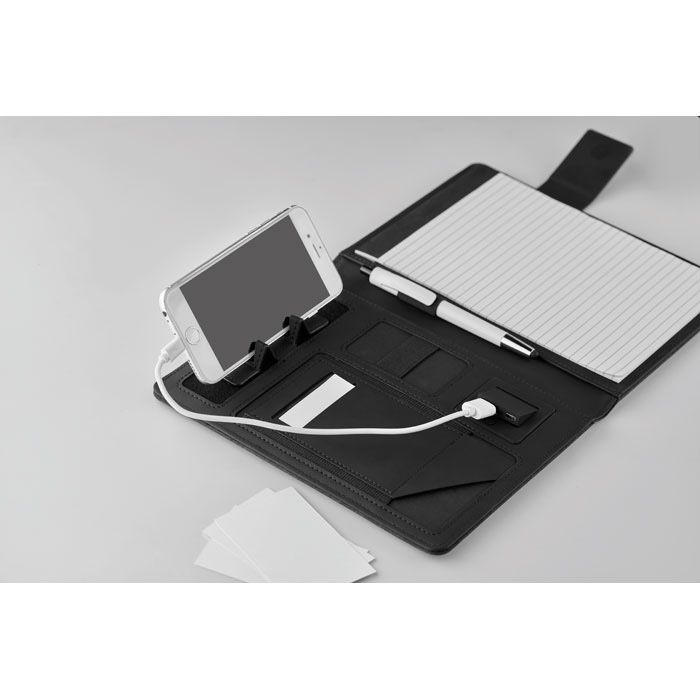 Teczka A5 z powerbankiem 4000 mAh