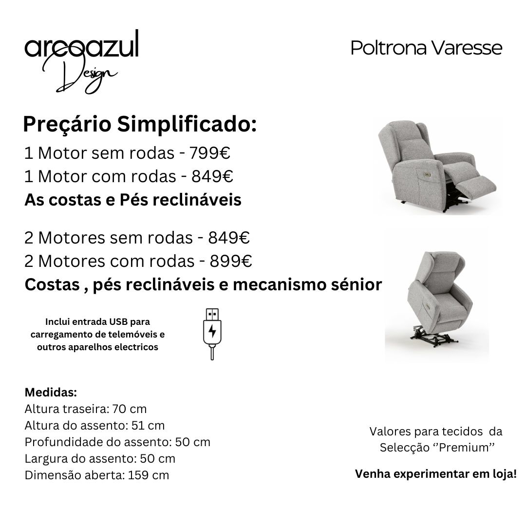 Poltrona de Relax com mecanismo senior By Arcoazul