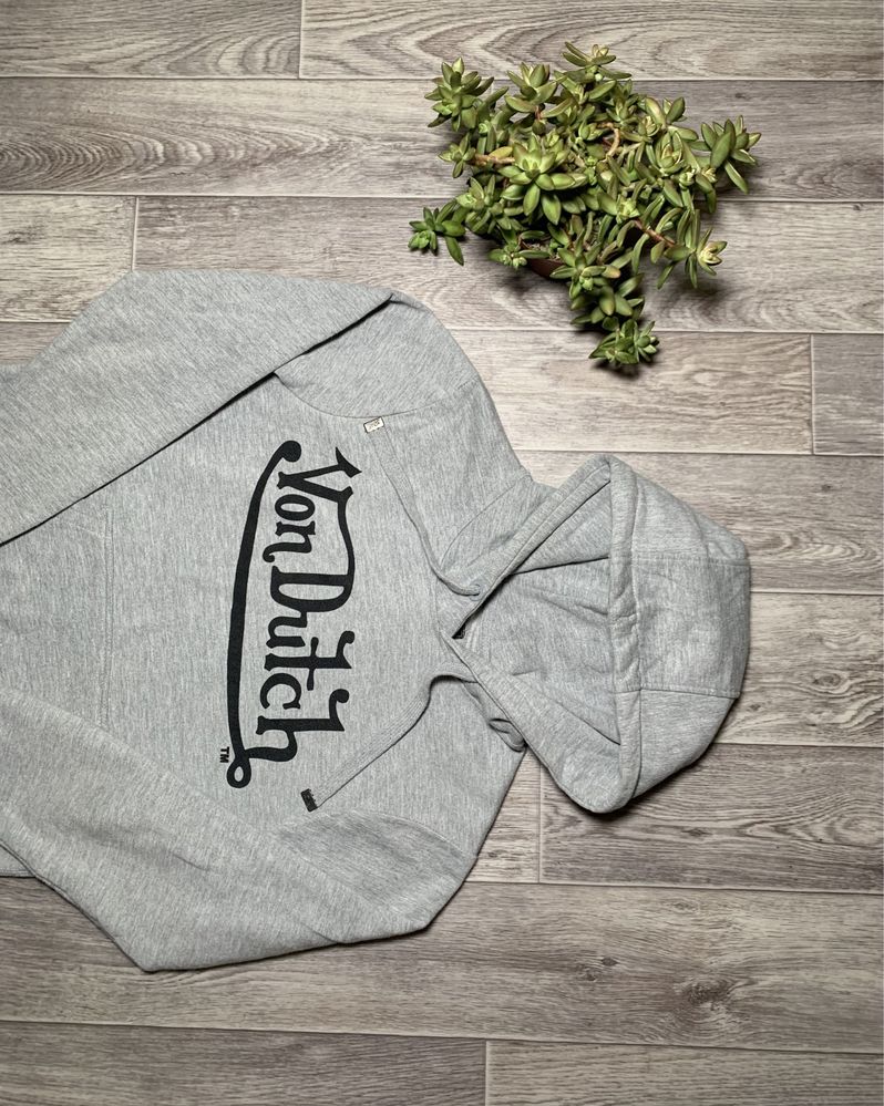 Худі Von Dutch Resistance Gray Big Logo