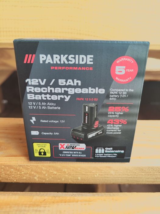 Акумулятор 2025 Parkside Performance PAPK A1 12V 5Ah