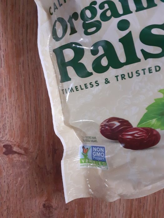 Rodzynki organiczne ze słonecznej Kaliforni, 900g.