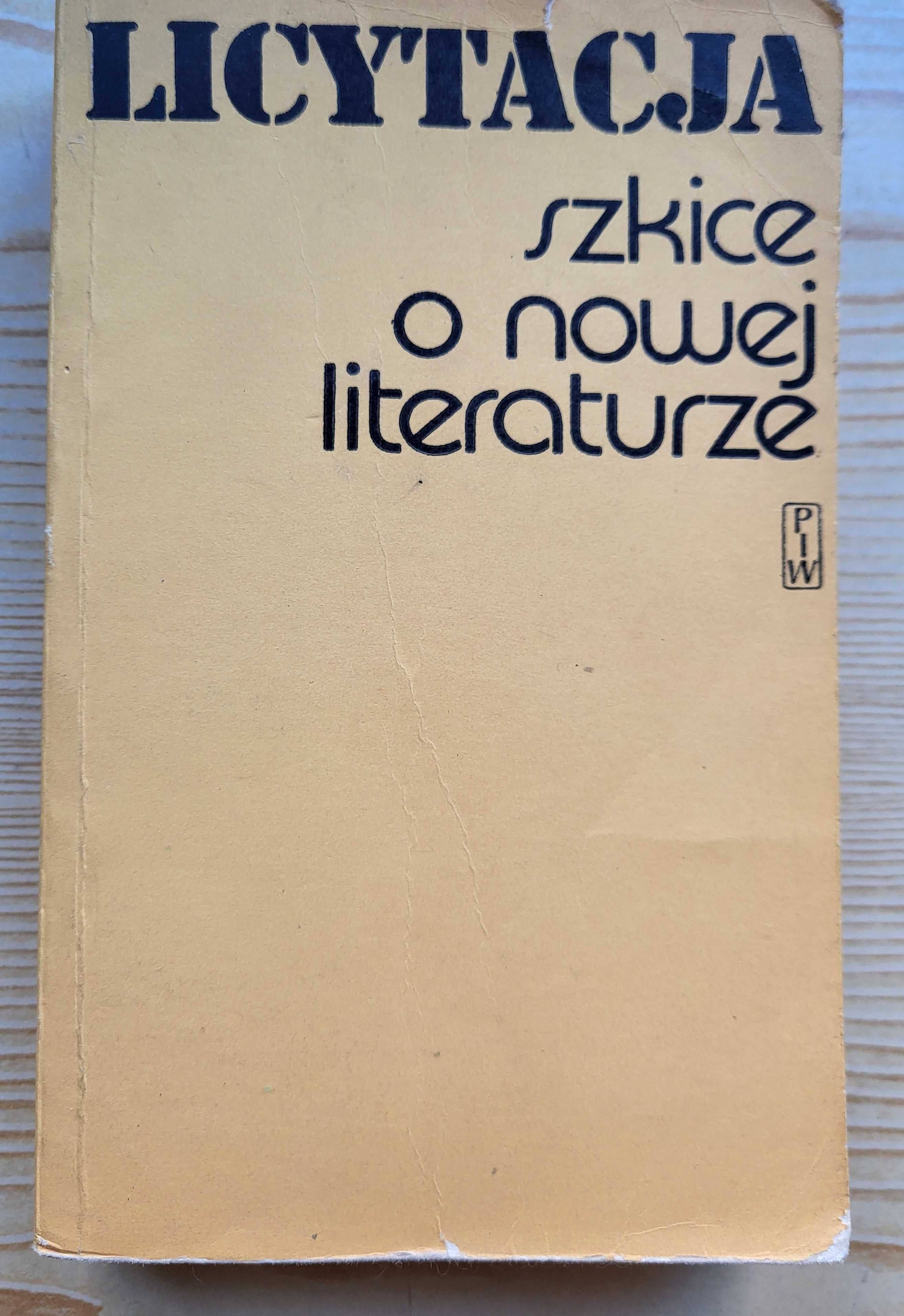 "Licytacja. Szkice o nowej literaturze" (1981) - stan DOBRY! - TANIO!