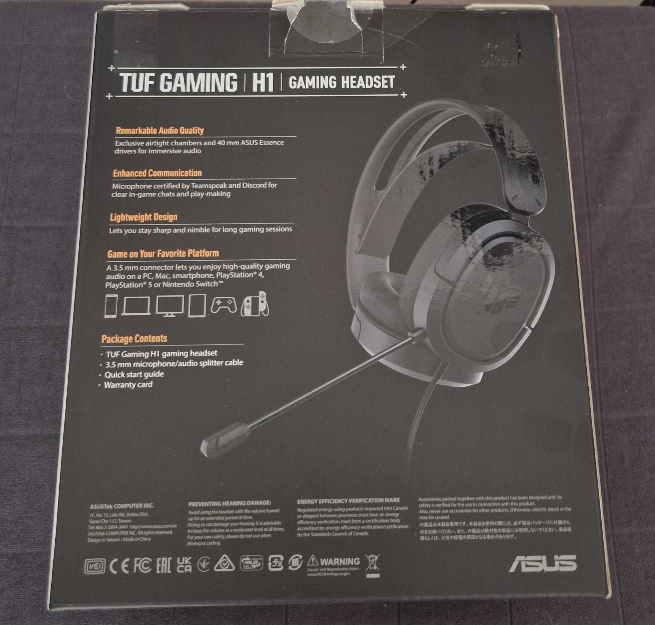 ASUS TUF Gaming H1 Wired Headset