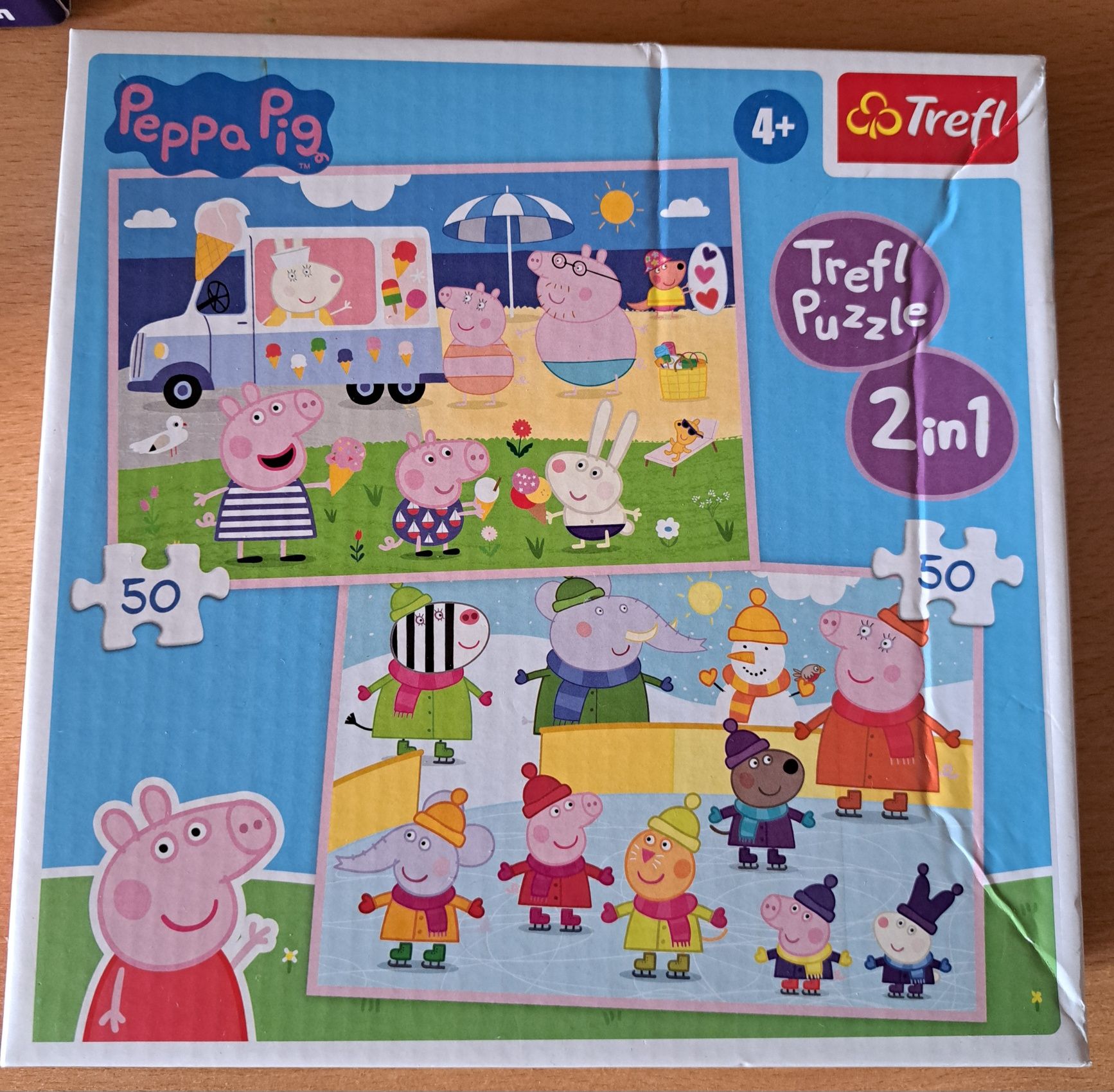 Puzzle - Świenka Peppa - 2w1  2 x 50