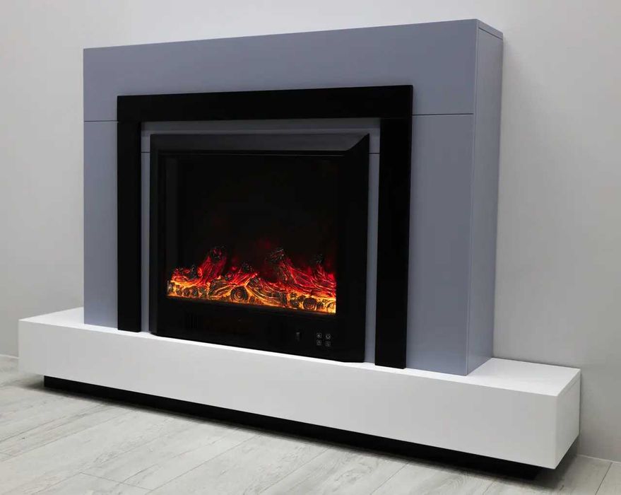 Електро камін Craftsman Tokado Gray,Bluetooth, звук потріскування дров
