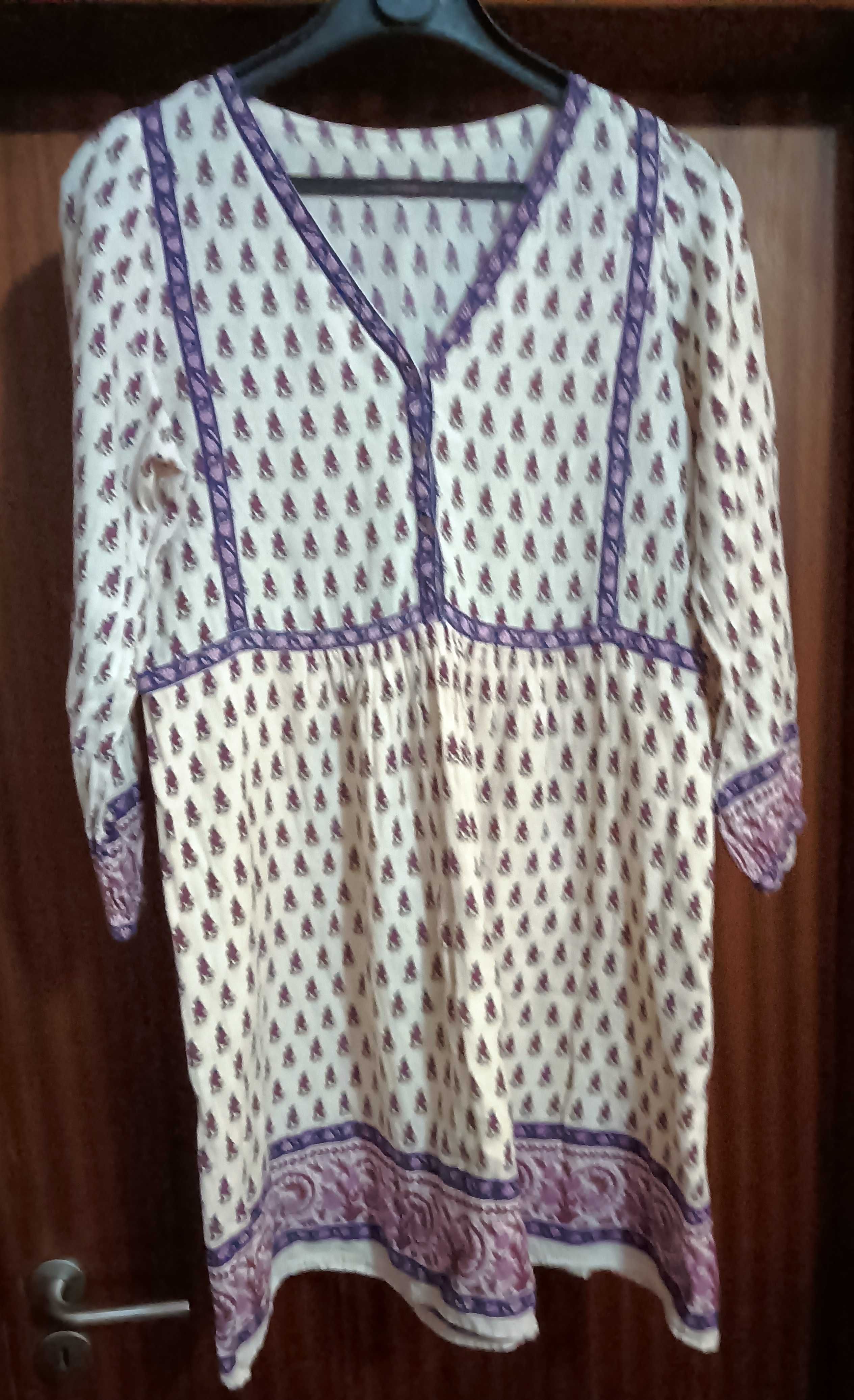 Vestido de mulher 100% algodão - Tam.Único