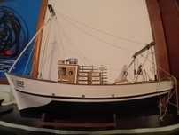 Barco Traineira pesca tradicional Setúbal aparelhos artes 80cmpx20larg