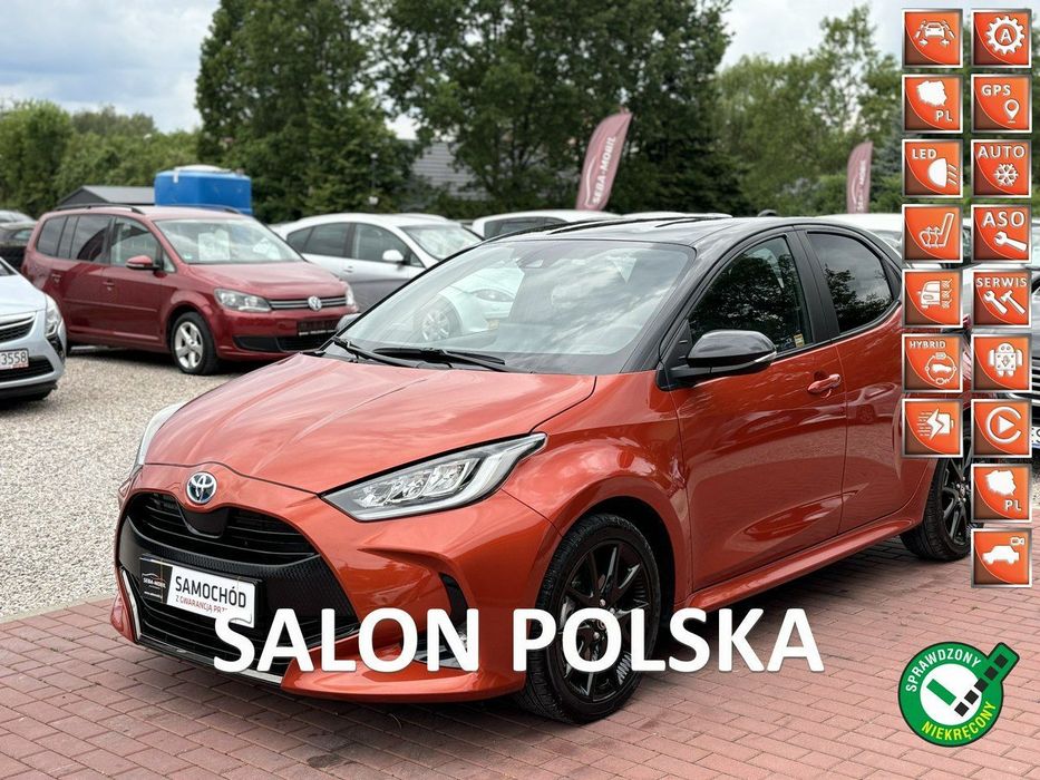 Toyota Yaris Hybryda, Gwarancja, Automat, Salon Polska, Niski Przebieg, Super Stan