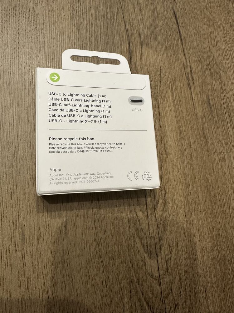 Nowy Oryginalny przewód Apple USB-C na Lightning