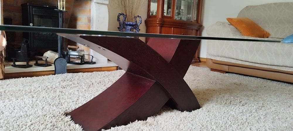 Mesa de sala em vidro