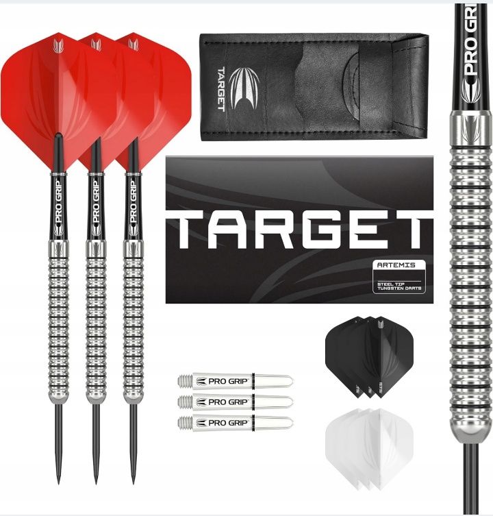 Lotki do darta Target Darts Artemis 25 gr , 80% wolframu Zestaw rzutek