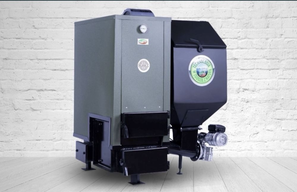 Piec kocioł na pellet drewno ekogroszek automat promocja producent